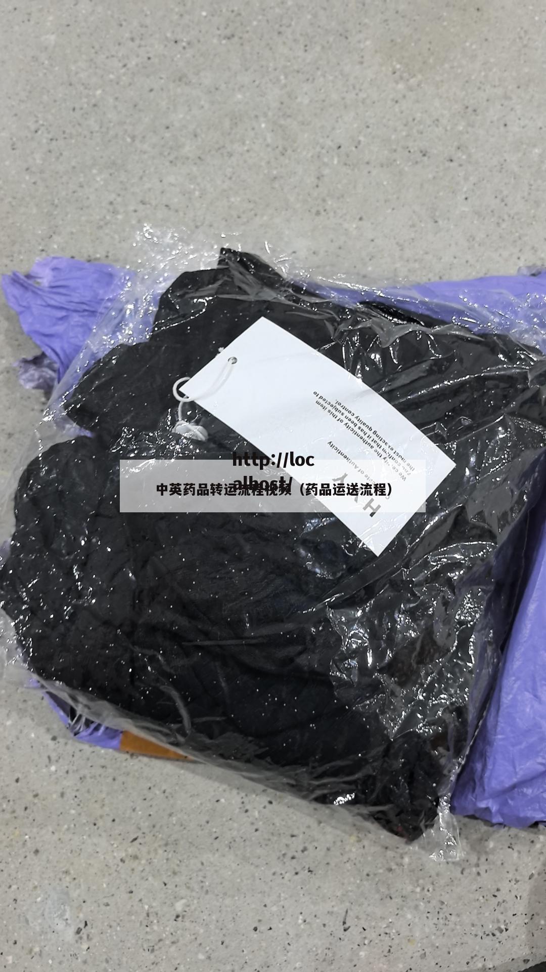 中英药品转运流程视频（药品运送流程）